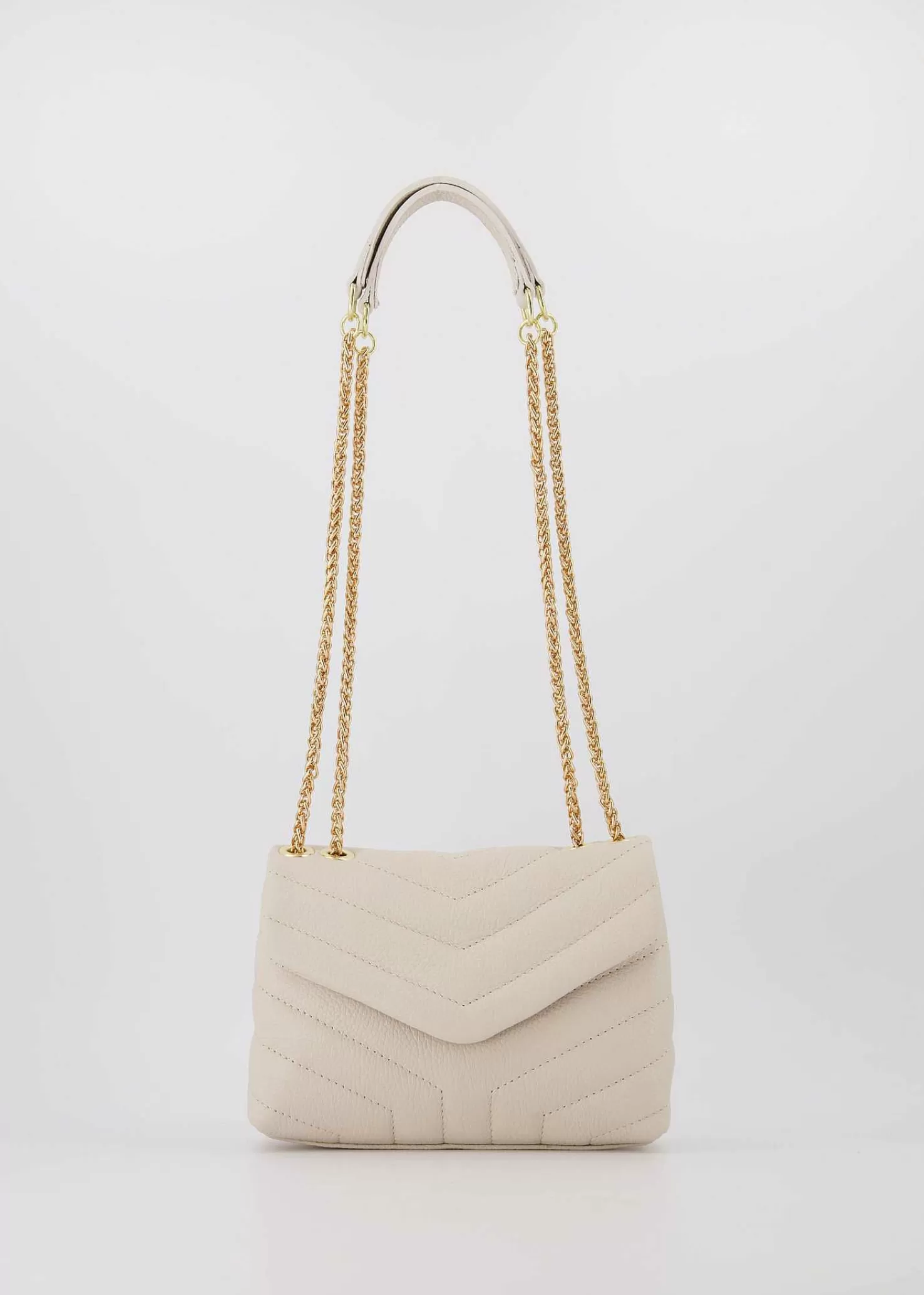 LOF Boutique Tassen>Seline Bag Leather Beige